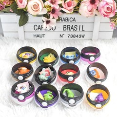12 Pcs/ Set Pocket Ball Monster Figures Model Toys Pocket Poke Ball Petelf Go