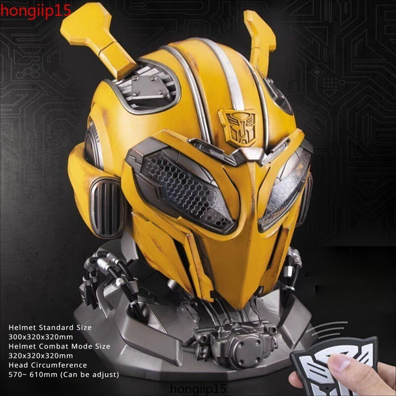 US! Bumblebee Helmet 1:1 – English Voice Control Christmas Gift Cosplay Prop