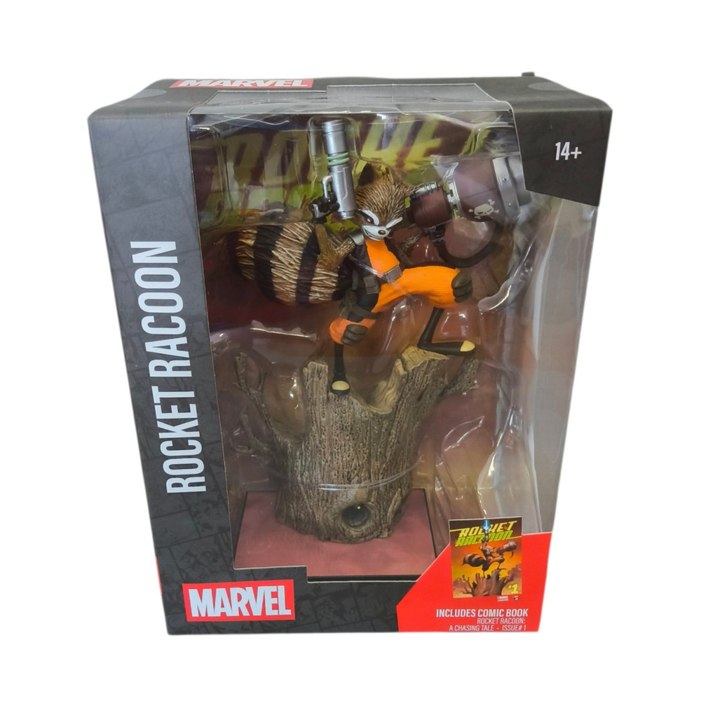 Sealed McFarlane MARVEL Rocket Raccoon 1:6th WV6 Scale -Includes Comic Book