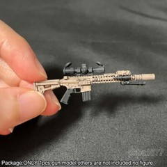 Premium Painted 1/18 Scale Weapon Gun Model For 3.75″ Aciton Figure