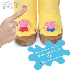 Peppa Pig Muddy Puddle Boots Sings Interactive Wearable Play Dress-up Toy