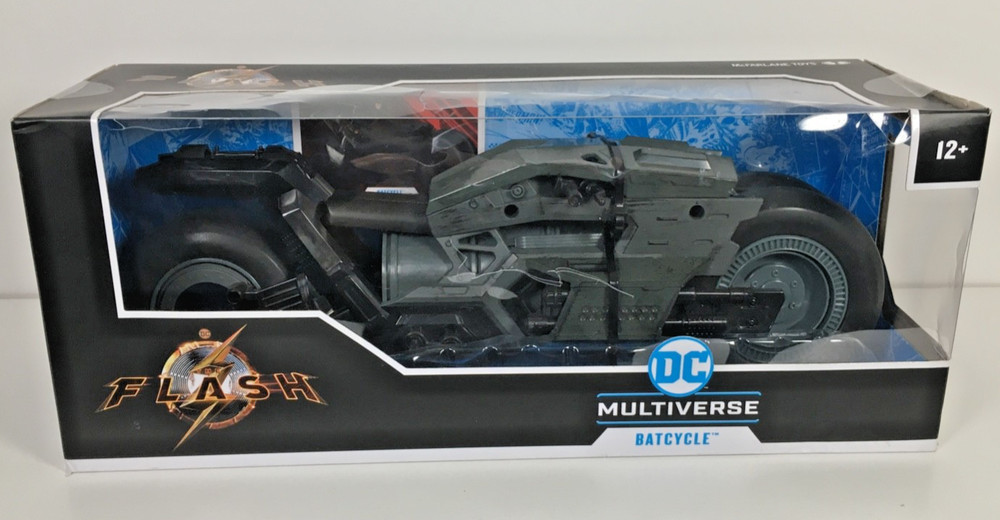 BATCYCLE (THE FLASH) MCFARLANE DC MULTIVERSE MOVIE 1:10 MOTORCYCLE BATMAN NEW