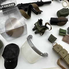 Accessories Lot 12″ GI Joe Military Guns Head Gear GI3