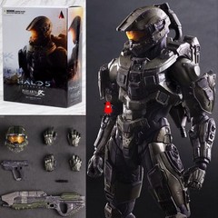 New Play Arts Kai Movie HALO 5 MASTER CHIEF Action Figures Accessories Toy Boxed