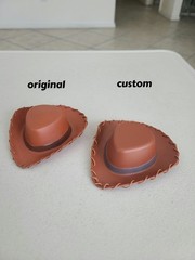 Custom Movie Accurate Toy Story Woody Doll Hat Thread Stitch