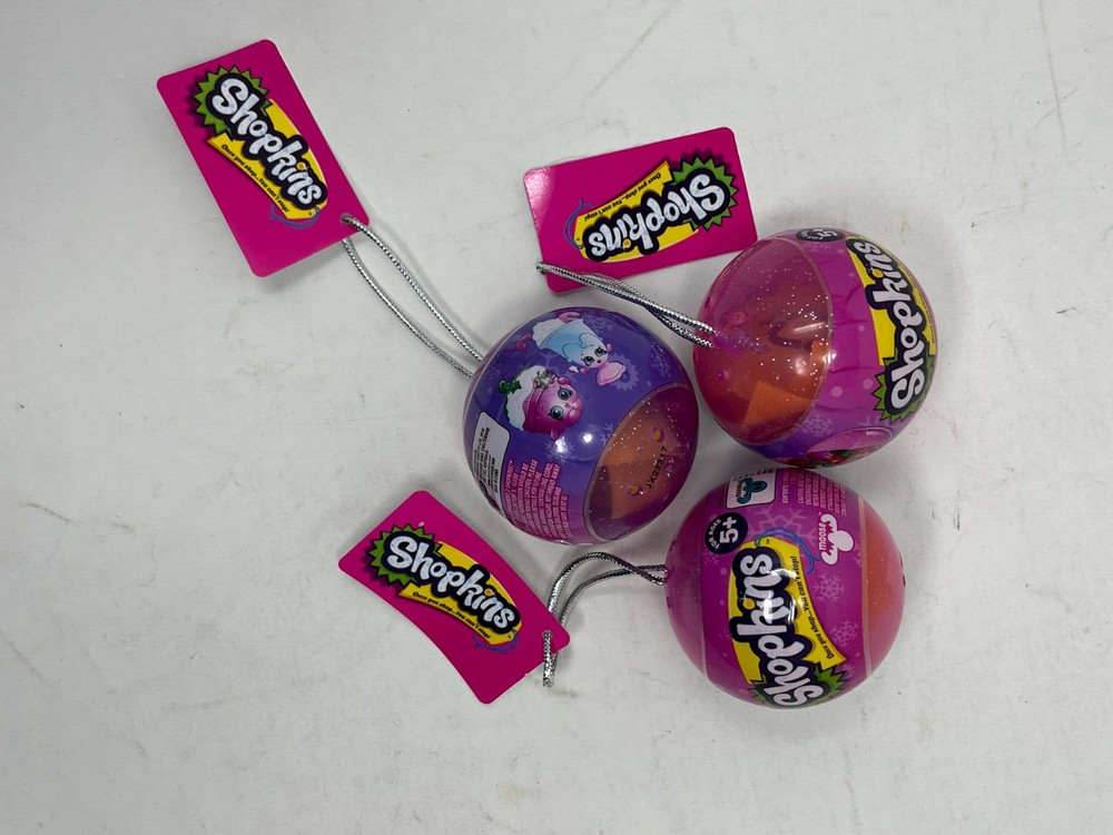 3 Shopkins Christmas Ornaments Special Holiday Edition Exclusive