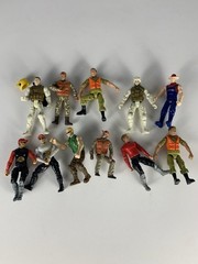 Lot of 11 4″ Chap Mei Poseable Action Figures Toys for Young Boys/Men Military