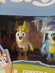 Bluey Fairytale Figure Set Bluey Bandit Cosplay Young Chilli and Bandit New