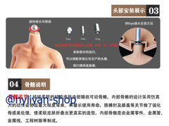 LDDOLL 25M 1/6 Upgrade Elbow With Finger Bone Seamless Silicone Body 12”Figure