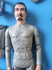 1968 Vintage Marx Sir Stuart Silver Knight Action Figure + Manuel