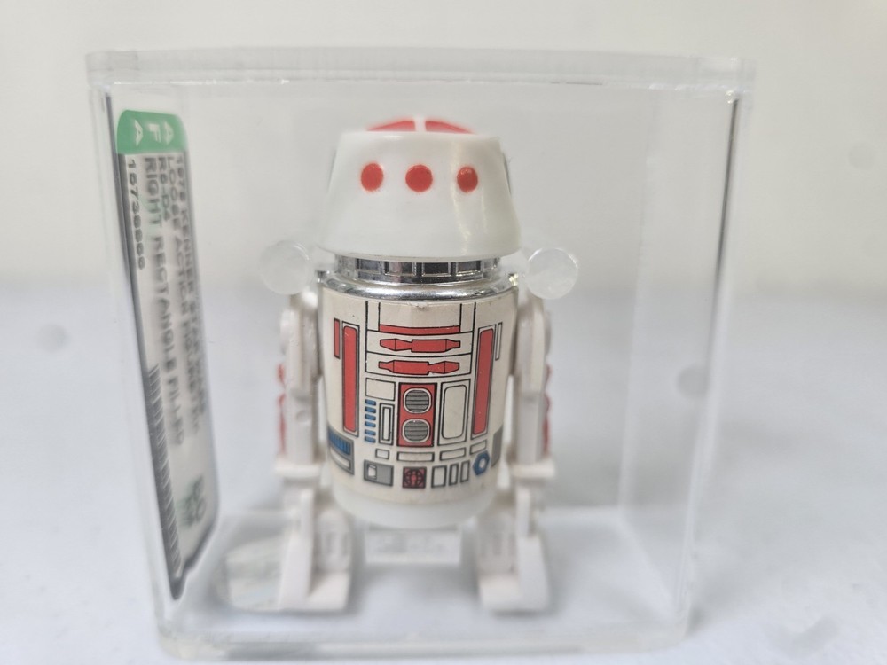 Authentic Star Wars 1978 Kenner R5-D4 – RED BAR AFA 80 NEAR MINT Hong Kong