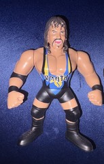 LOOSE Rare TRT Title Run Toys WRATH Blue Gear Retro Style WCW Adam Bomb 4.5″ fig