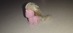 Little Pretty Kitty Pink vintage My Little 1989 Mattel (hair cut) w/ Brush