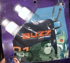 2 Pack Disney’s Pixar toy story BUZZ LIGHTYEAR Reusable Drink Pouch 10oz