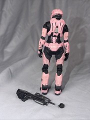 Mcfarlane Halo Reach Series 3 Spartan Air Assault Pink Figure Complete