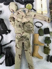 Vintage GI Joe Uniforms Accessories Lot Airborne Parachute Scuba China Hasbro