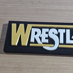 WWE Mattel Large Old School WrestleMania Logo
