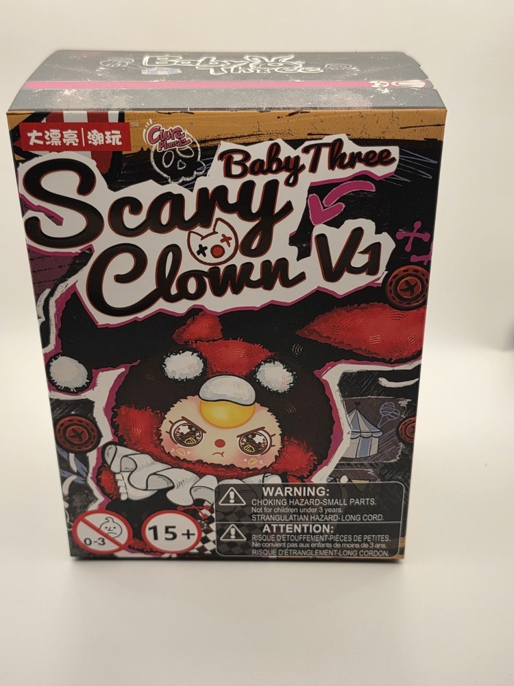 Baby Three Scary Clown V1 Plush Blind Box Cureplaneta UCC Sealed Authentic New