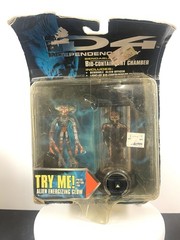 Independence Day ID4 Bendable Alien Officer With Bio-Containment Chamber 1996