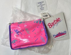 Vintage Mattel Barbie 1991 Pyramid Purse 10”x 8” Pink Purple Confetti NWT Sealed