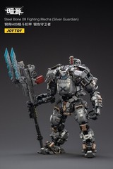 JOYTOY STEEL BONE H09 FIGHTING MECHA SILVER GUARDIAN Robot & Pilot 1/25 Figure