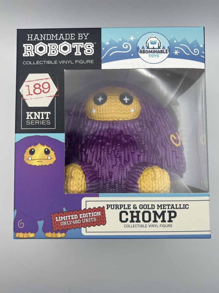 Handmade by Robots Abominable Toys Purple & Gold Metallic Chomp 2023