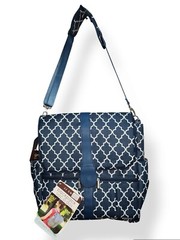 JJ Cole Backpack Diaper Bag Navy Arbor NEW with Defect See Last Picture