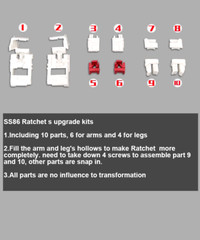 Go better studio GB-1063B upgrade kit for SS86 Ratchet