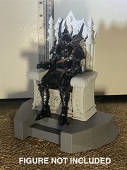 Custom Unpainted Warlord Throne – for Mythic Legions or Savage Crucible