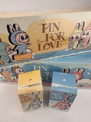 POP MART Labubu The Monsters Pin For Love Series Mini Plush Pendant Figure Doll