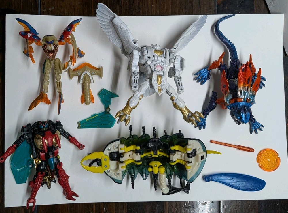 VTG 90s Transformers Beast Wars/Machines Lot Transmetal Parts Pieces Repair