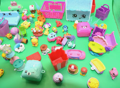 Huge Shopkins Lot Mini Figures Accessories Furniture Playsets Mixed Toy Bundle
