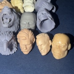 Marvel Legends DC Comics 3D Printed Heads Lot Bundle Customizable Heads BAF