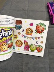 Shopkins Merch Mixed Lot Of 9 Items: Plush, Bracelets, Book, Organizer & More