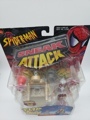 Spider-Man Sneak Attack Flip n Trap Madame Web Tech-Web Marvel Toy Biz 1998