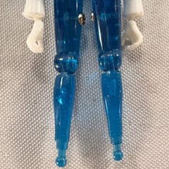Blue Time Traveler Micronauts 1976 Mego Figure – Missing Chest Piece and Feet