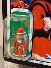RARE CUSTOM STAR WARS YODA CLAUS SANTA 79 BACK FIGURE CAS 90+ MOC