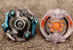 Beyblade Burst Evolution Hasbro Odax O2 Blue Silver & Istros I2