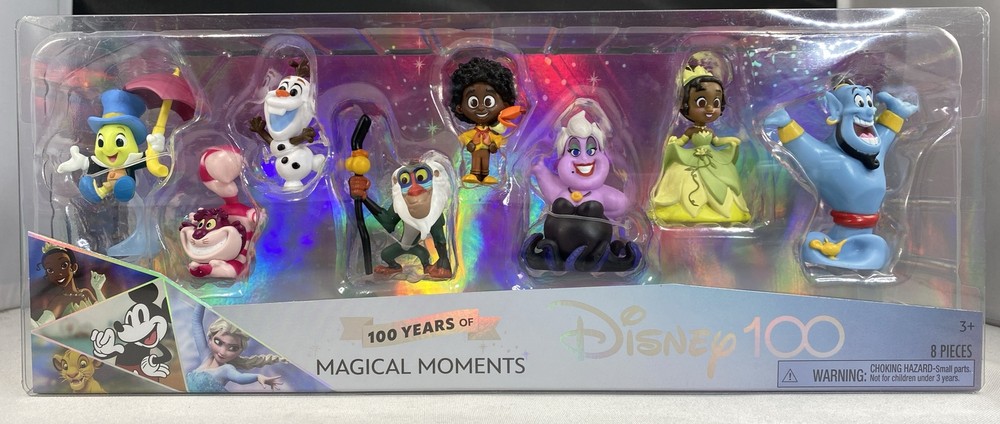 Disney 100 Celebration Figure Pack 100 Years of Magical Moments Olaf Genie Tiana