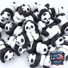 Lot 20 Articulated Panda Toy Mini 3D Printed Bear Fidget Desk Pet Animal – 2.2″