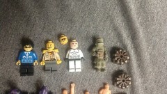 Lego action figures men and some little guys varies
