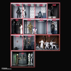 Death Star Station Stackers for 3.75″ & 6″ Figure Diorama (1:18 & 1:12 scales)