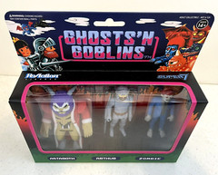 GHOSTS’N GOBLINS~ReAction Figures~Super7~Zombie Set~Astaroth-Arthur-Zombie~New