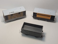 Thomas Trackmaster Toby Henrietta Troublesome Truck Train 2006 Hit Toy Works