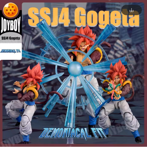 SSJ4 Gogeta Action Figure Demoniacal Fit Savage Duo Dragon Ball 1/12 Model Toy