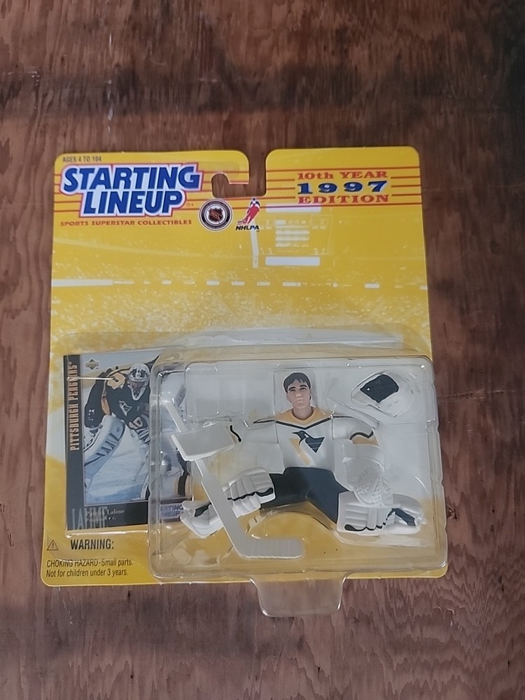 VTG ✅ 1997 NHL Starting Lineup SLU figure Patrick Lalime ✅ Pittsburgh Penguins