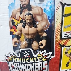 Set of 4 WWE Knuckle Crunchers Figures Wave 6 Undertaker Cena Rey Drew McIntyre