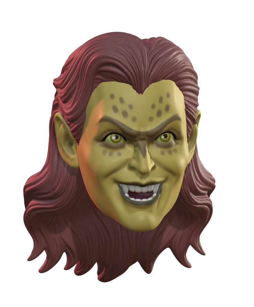 Animalistic Lady Action Figure Head 1:9 or 1:6 Mego