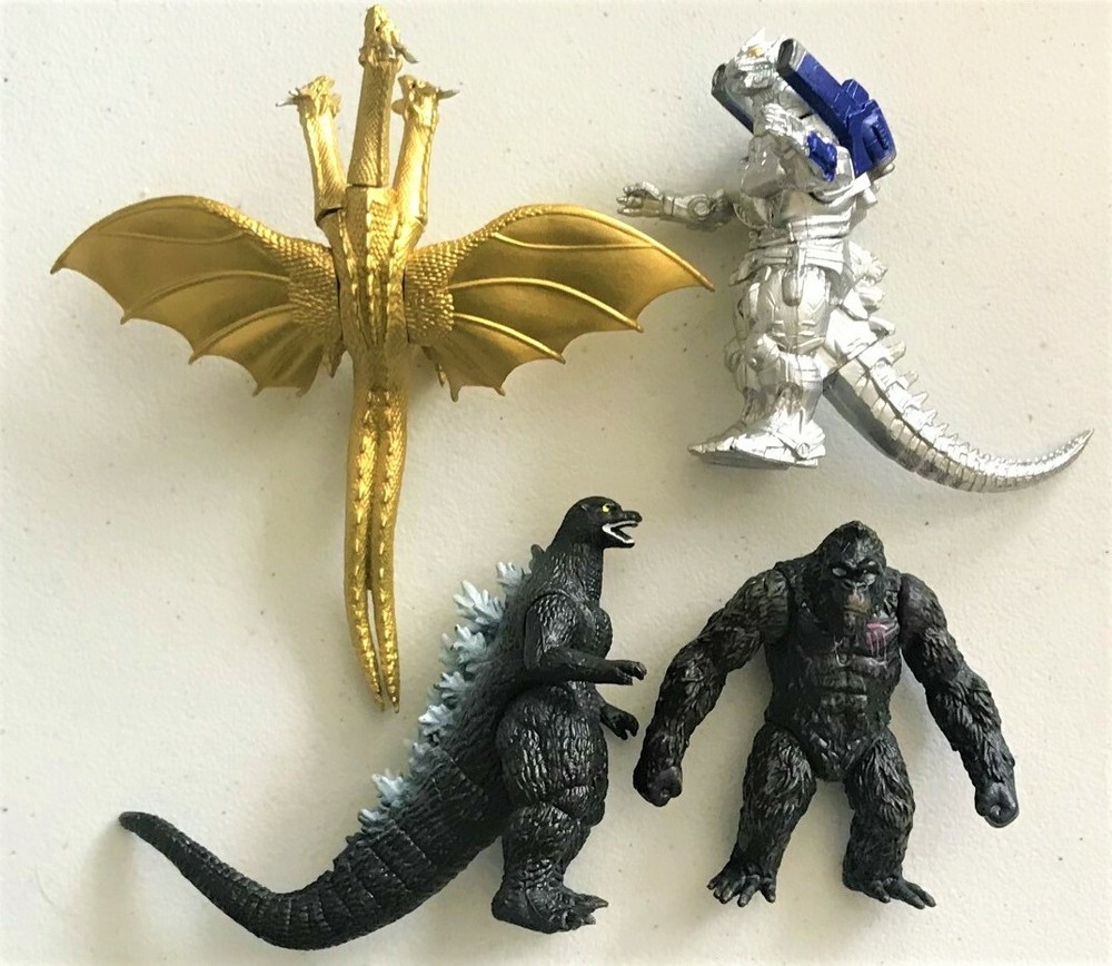 GODZILLA action figures MECHAGODZILLA monster KING KONG gidora dragon vs lot set