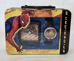 Spider-man 2 Watch & Clock Gift Set in Reusable Tin